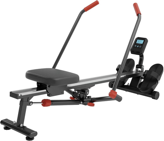 Ultrasport opvouwbare roeimachine voor thuis, 12 weerstandsniveaus, extra stil, tot 110 kg, gecertificeerd, compacte roeitrainer