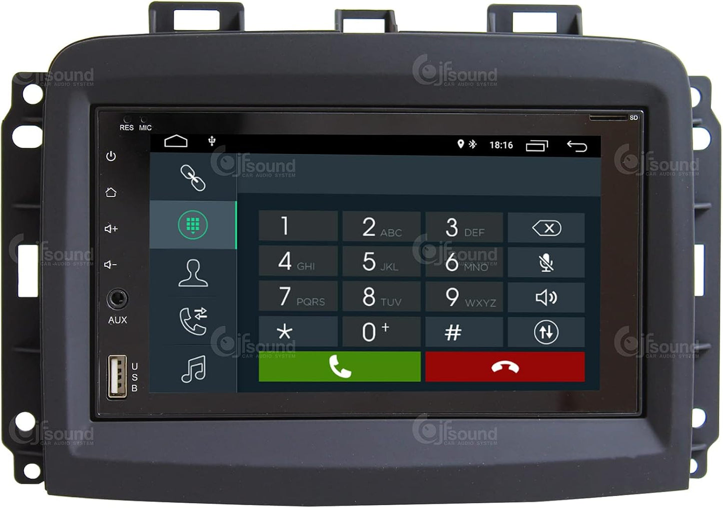 Specifieke autoradio voor Fiat 500L restyling Android GPS Bluetooth WiFi USB DAB+ Touchscreen 6.2" 4core Carplay AndroidAuto