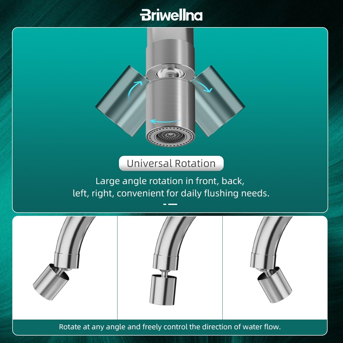 Elektrische waterkraan, 220 V, waterkraan met doorstroomboiler, 360 graden roteren en digitaal display, warmwaterkraan met universele sproeikop (zilver)