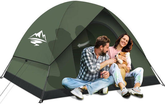 Tent voor 2-3 personen, ultralichte koepeltent, waterdicht en winddicht, 3-4 seizoenen, 2-3 personen, klein verpakkingsformaat, geschikt voor trekking, kamperen, outdoor