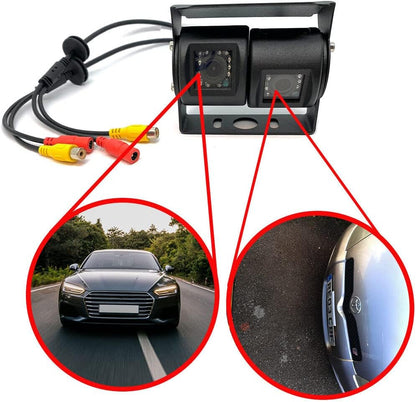 Dolphin Automotive Commerciële Van Dual Twin Commerciële Omkeren Omgekeerde Achteruitrijcamera Zwart - Alleen Camera (geen scherm)