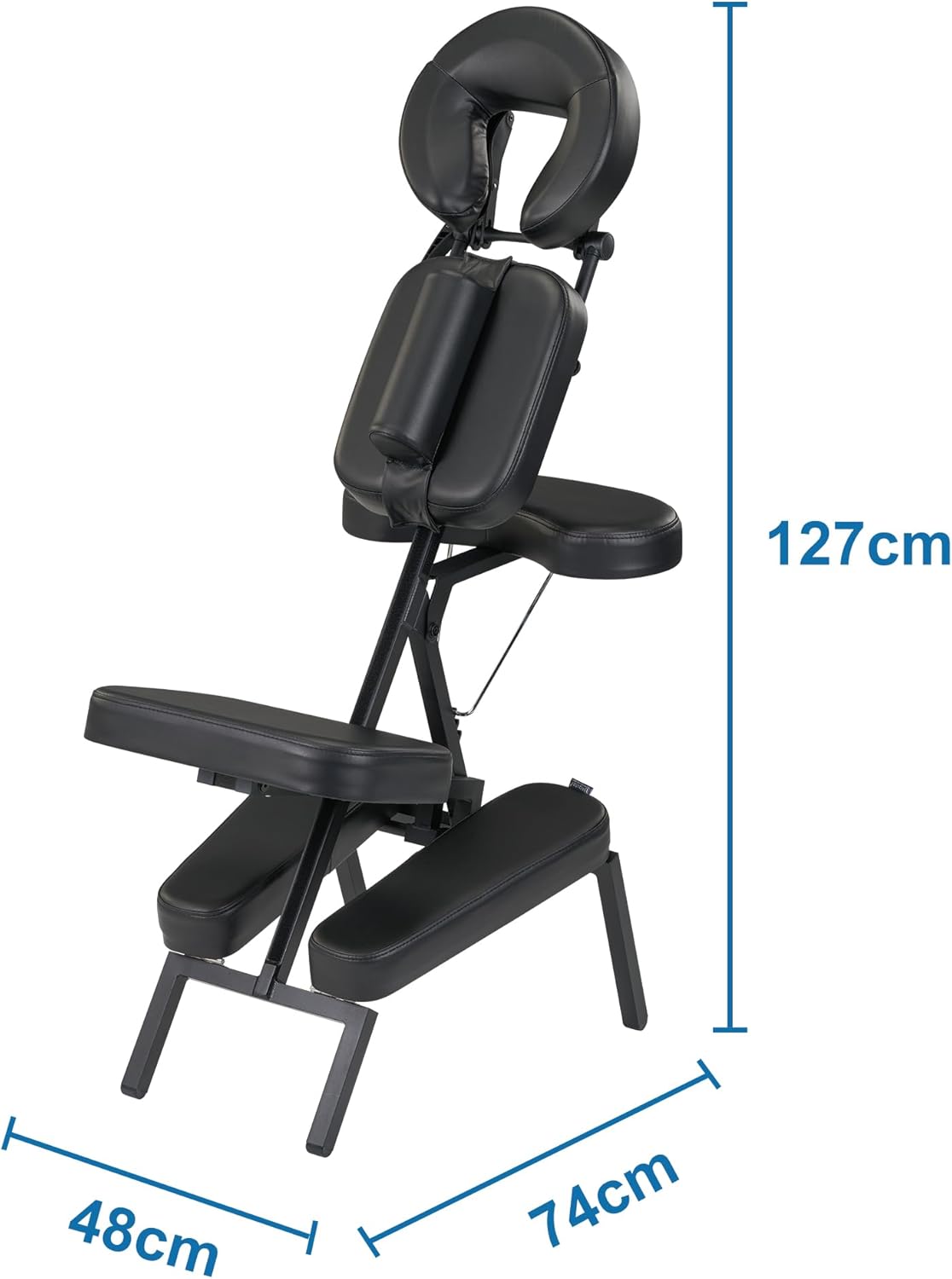 Master Massage Apollo Inklapbaar massagestoelpakket met draagtas, 46485EU zwart mobiele massagestoel, groot