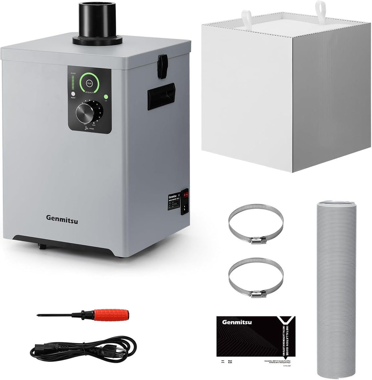 Rookafzuiger – Rookabsorber – Rookreiniger – Luchtzuiveraar – Rookafzuigsysteem – 4-Laags HEPA- En Actiefkoolfilter – UV-Functie