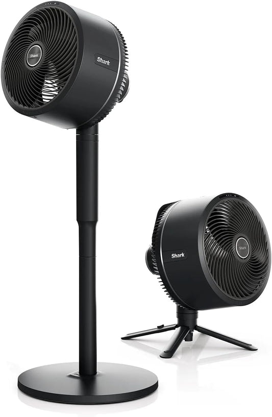 Shark FlexBreeze High-Velocity 12-in-1 ventilator, hybride bedrade en draadloze draagbare koelventilator, binnen en buiten, instelbare kanteling, krachtig en stil, met afstandsbediening en