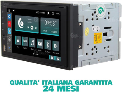 2-DIN Universele Autoradio – Auto Stereo – Inbouw Radio – Multimedia Systeem – Navigatie Systeem – Android OS – 6,2 Inch Touchscreen – Bluetooth & WiFi Connectivity