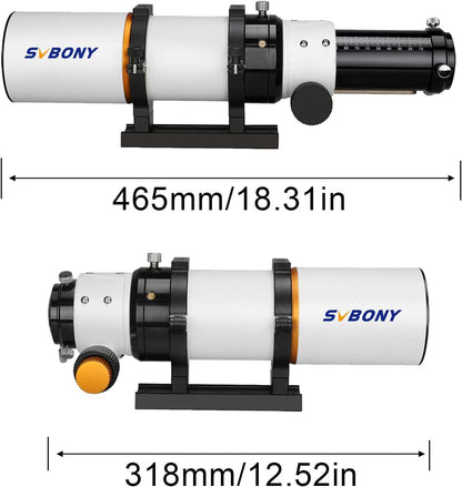 SVBONY SV503 Draagbare telescoop, 70ED F6 extra lage dispersie optische buis, micro-reductie rap focuser, voor astrofotografie en visuele astronomie