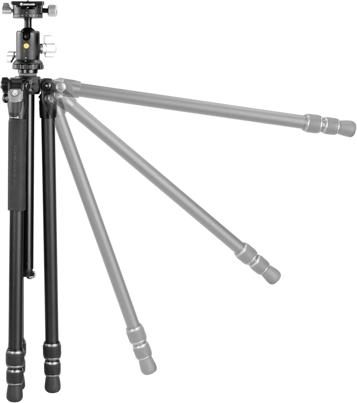 Statief – Camerastatief – Fotostatief – Tripod – Driepoot – 3-Delig Aluminium – 15 Kg Draagvermogen, Dubbele As Kogelkop