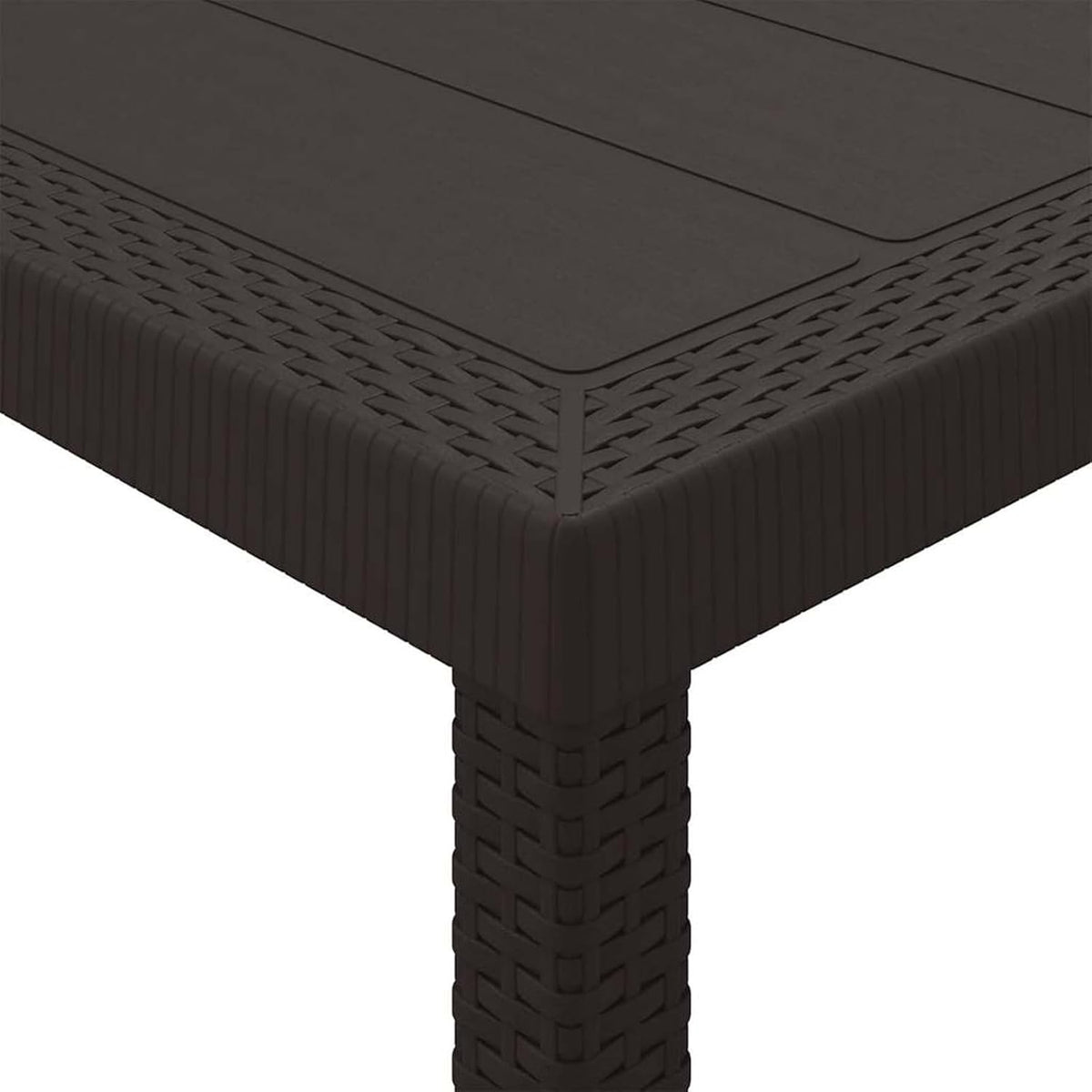 Gecheer 5-Piece Garden Dining Set with Cushion, Brown Poly Rattan, Outdoor Dining Group, Weatherproof Seating Group, Dining Table, Chairs for Patio, Garden, Balcony, 3378539 - QUORE