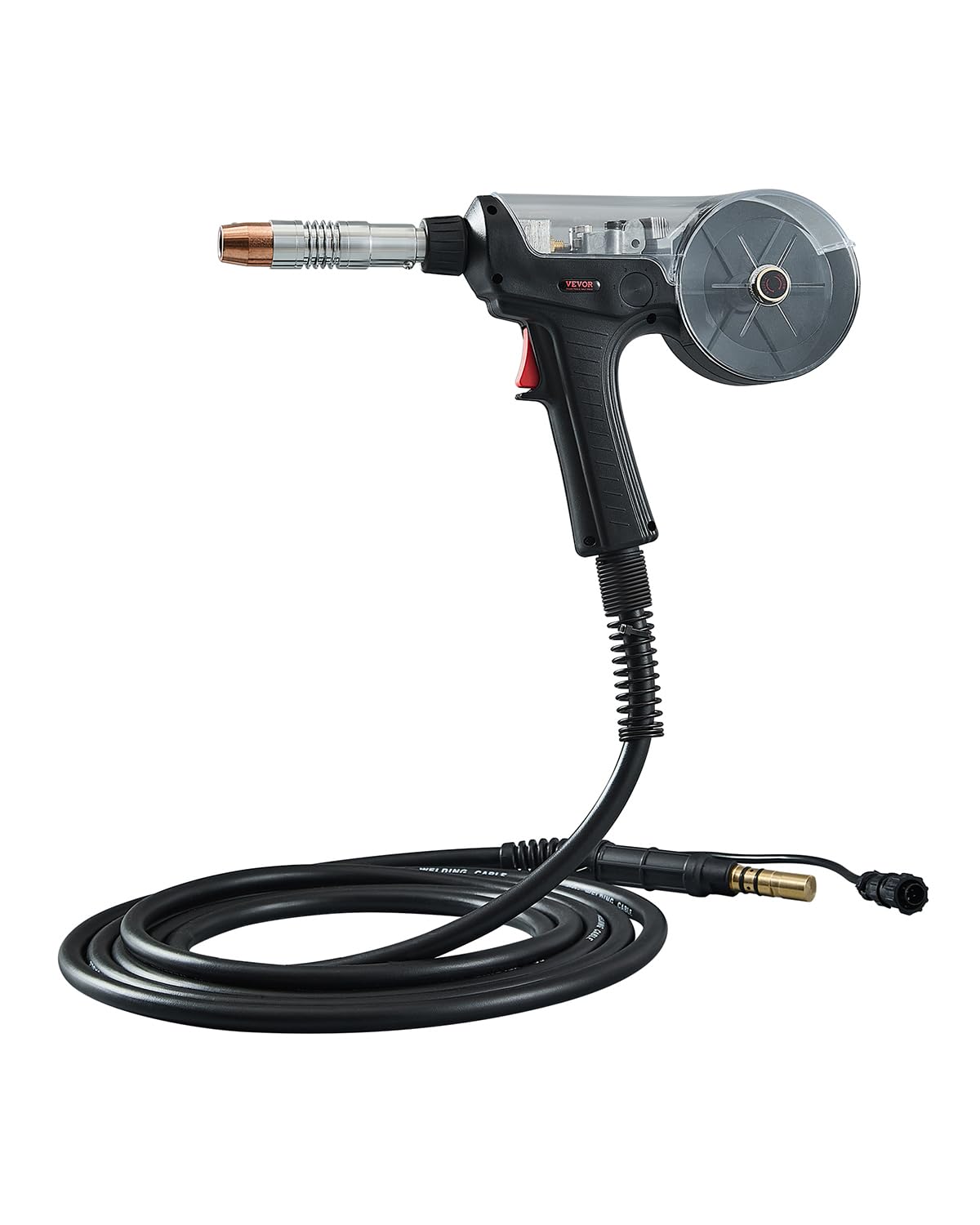 VEVOR Spoelpistool met kabel, 6 m, 200 A, compatibel met MIG-lasapparaten Hobart lronMan 240, geschikt voor gevulde lasdraden, robuust, aluminium 0,76 mm, 0,89 mm, verschillende lastaken