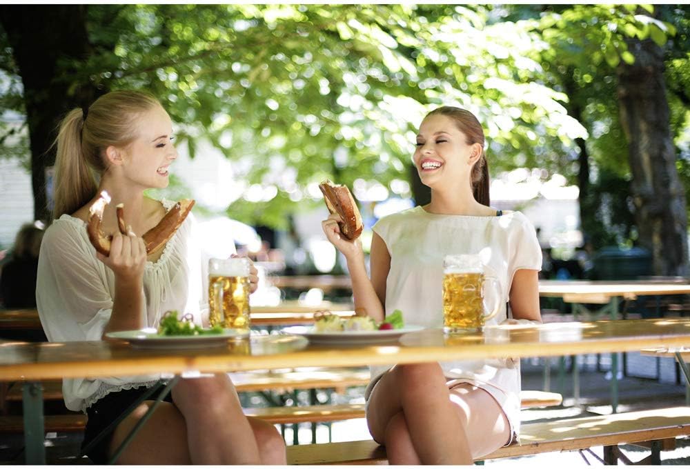 Casaria Garden Set Foldable Garden Furniture 170x46x75cm 2X Beer Banks 1x Beer Table Seat Set Picnic Set Garden Terrace Wood - QUORE