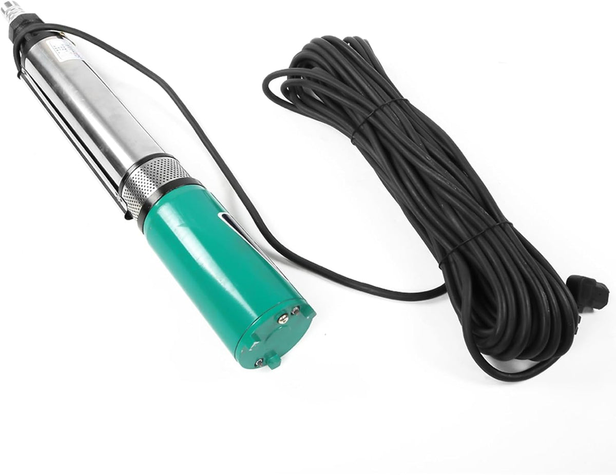 Deep Well Pomp, 48/60V DC 380W Solar Dompelpompen, Solar Bore Well Pompen met 20M Draad, Flow 5 M3/H voor Visvijvers