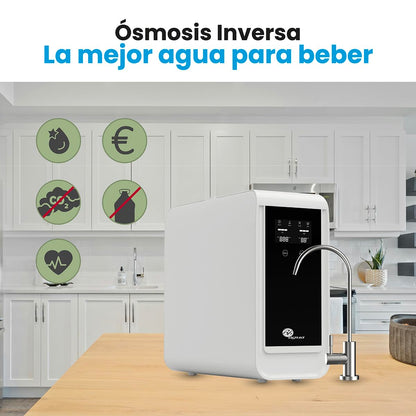 Omgekeerde Osmose Systeem – Waterfilter – Osmosefilter – Waterzuiveringssysteem – Drinkwatersysteem – Zonder Tank – 600 GPD – Digitaal TDS-Display