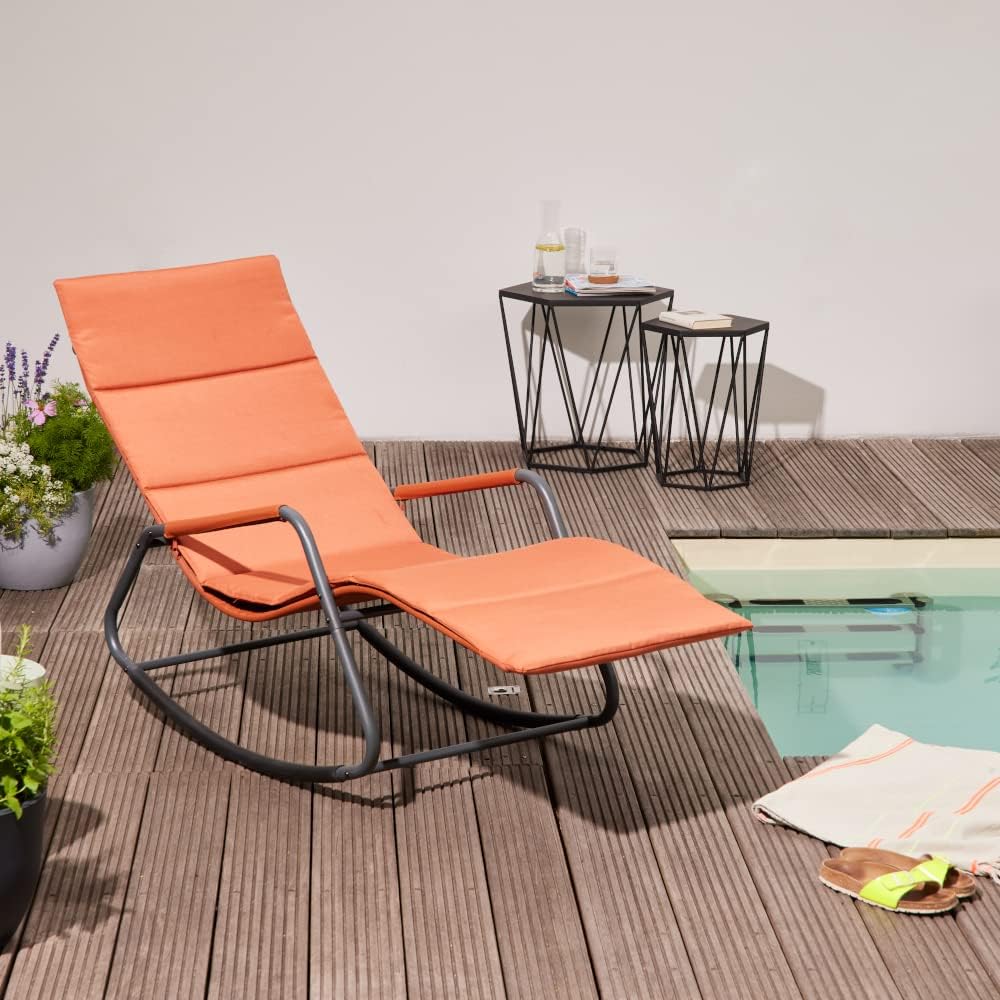 Siena Garden Relax ligstoel in rood