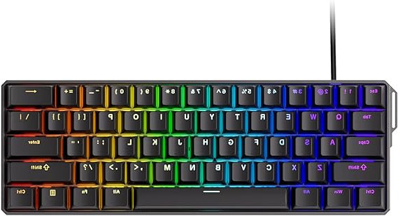 Gaming Toetsenbord – Mechanisch Toetsenbord – Compact Toetsenbord – RGB Toetsenbord – Magnetisch Toetsenbord – 60% Compact Formaat – CNC Gefreesd Aluminium Behuizing