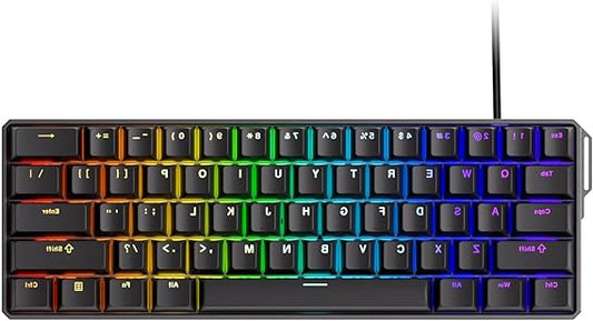 Gaming Toetsenbord – Mechanisch Toetsenbord – Compact Toetsenbord – RGB Toetsenbord – Magnetisch Toetsenbord – 60% Compact Formaat – CNC Gefreesd Aluminium Behuizing