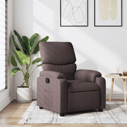 vidaXL Armchair adjustable fabric dark brown, recliner chair, recliner chair, armchair, armchair, lazy chair, tv chair, stand chair, recliner chair