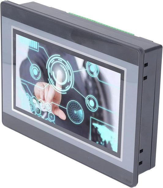 PLC-besturing Programmeerbare Logische Controller 7 Inch TFT LCD-scherm Touchscreen-monitor HMI PLC-besturingskaart 800x480px DC24V 5A Relaisuitgang 12 Inch 8 uit PLC