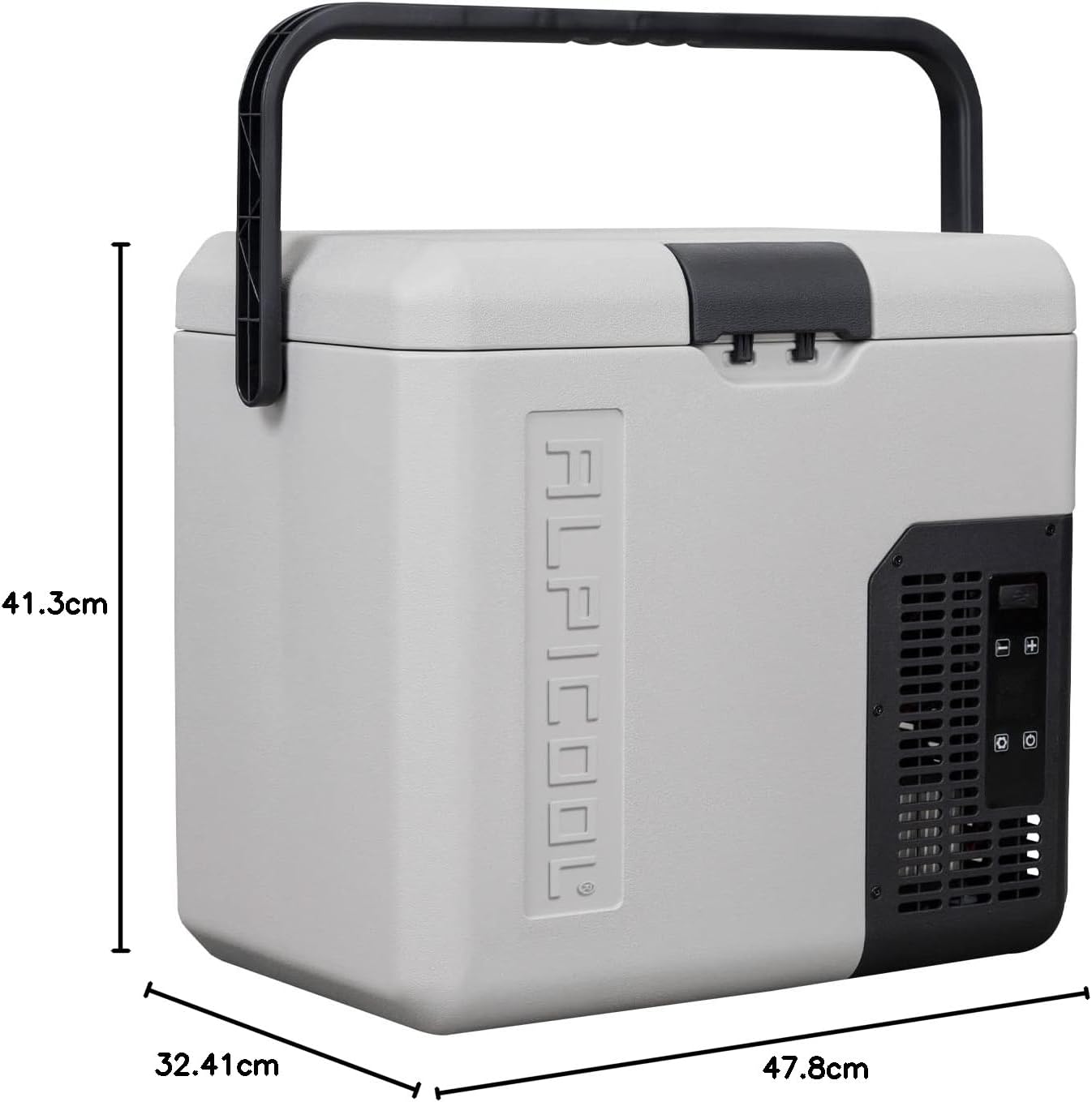 Alpicool P18 18L Mini koelkast compressor Auto Koelkast, draagbare elektrische Autokoelkast 12/24V DC en 100-240V AC voor auto, vrachtwagen, camping met stopcontact en USB-poort