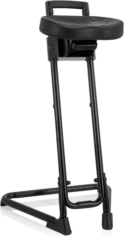 hjh OFFICE 830010 Stahulp TOP Work 32 hardschuim/metaal werkkruk staande stoel ergonomisch, hoogte en helling verstelbaar