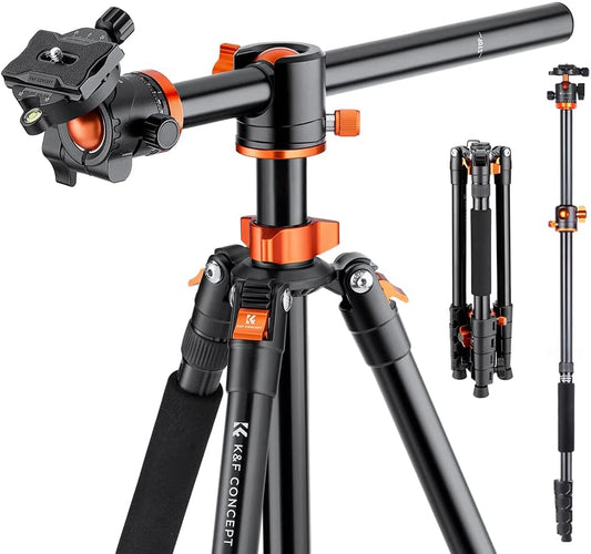 Camerastatief – Fotostatief – Videostatief – Tripod – Voor DSLR Camera – Aluminium 185 cm – 360° Balhoofd