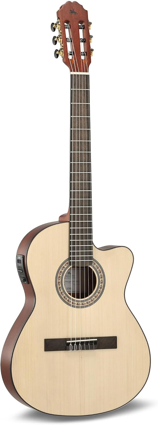 LUTHIER MANUEL RODRÍGUEZ E-Acoustische gitaar Caballero Principio - Slim Electric Neck - Massief sparren bovenblad - Achterblad/zijkanten Sapelli Mahonie - 4-Band EQ Preamp - CA-PM SE