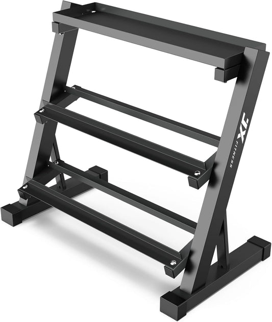 Halterrack – Dumbbellrek – Gewichtrek – Kettlebellrek – Trainingsopberger – 3 Lagen – 454 kg Draagvermogen – Roestvrij Stalen Frame