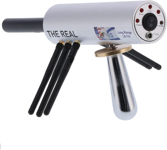 Metaaldetector, nauwkeurige positionering professionele goudetector met groot bereik, draagbare ondergrondse goudzoeker met demagnetiseringsfunctie, 6 antennes voor volwassenen (EU)