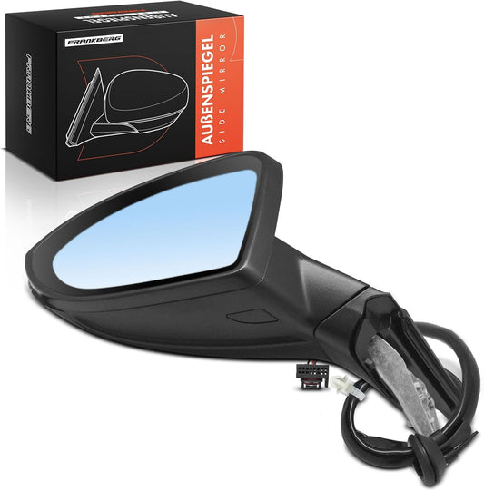 Frankberg 1 x buitenspiegel, links, elektrisch, compatibel met Golf VII 5G1 BE1 BE2 BQ1 2012-2021 Golf VII Van 5G1 2012-2017 Golf VII Variant BA5 BV5 2013-2021, vervanging # 5G0857521