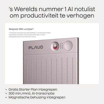 Digitale AI-spraakrecorder – Dictafoon – Voice Recorder – Audio Recorder – Opnameapparaat – Sterrenlicht Met Zwarte Hoes – Transcriptie In 112 Talen – Tot 30 Uur Opnametijd En 64 GB Opslag