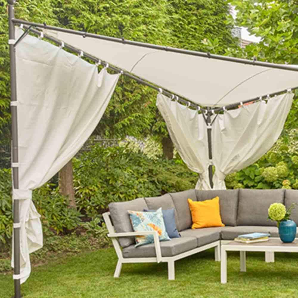 Siena Garden Set zijpanelen voor paviljoen BERLINO 400x400 cm wit