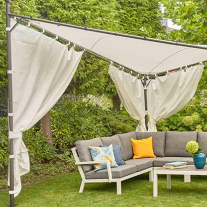 Siena Garden Set zijpanelen voor paviljoen BERLINO 400x400 cm wit