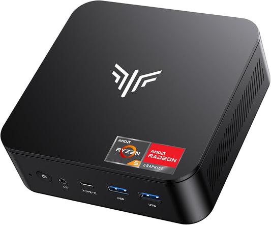 Mini PC – Mini Computer – Compact PC – Kleine Desktop – Krachtige PC – Ryzen 5 3500U 3,7 GHz Turbo – 16 GB RAM 512 GB SSD – Dual LAN – Triple 4K Display – Windows 11 Pro