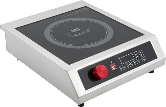 Inductiekookplaat – Inductieplaat – Elektrische Kookplaat – Kookplaat 1 Pits – Inductiekookplaat 3500W – 10 Temperatuurniveaus – Max 270°C – Oververhitting- en Lege Pansensor