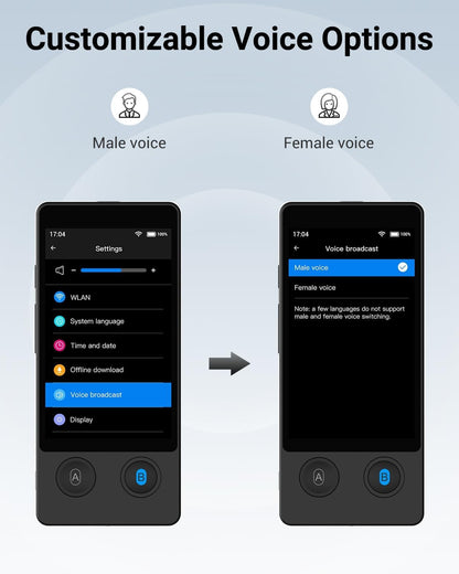 XUPURTLK Taalvertaler W12, spraakvertaler apparaat twee richtingen, 144 talen realtime vertaler apparaat, offline & opname & fotovertaling voor reizen, zaken, leren (zwart)