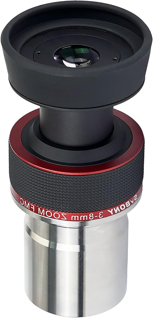 Zoom Oculair – Telescoop Oculair – Verrekijker Lens – Planetaire Oculair – 3-8mm Inzooming – Parfocaal Ontwerp – Constante Kijkhoek 56°