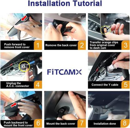 Dashcam – Autocamera – Inbouwdashcam – Auto Camera – Rijcamera – OEM-Ingebouwd Voor 4e Generatie 2020-2023 – 4K UHD 2160P, WiFi, Nachtzicht, G-Sensor En Loop Recording