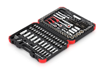 GEDORE R45603172 Dopsleutelset 172-delig, 1/4+3/8+1/2, Zwart, Rood
