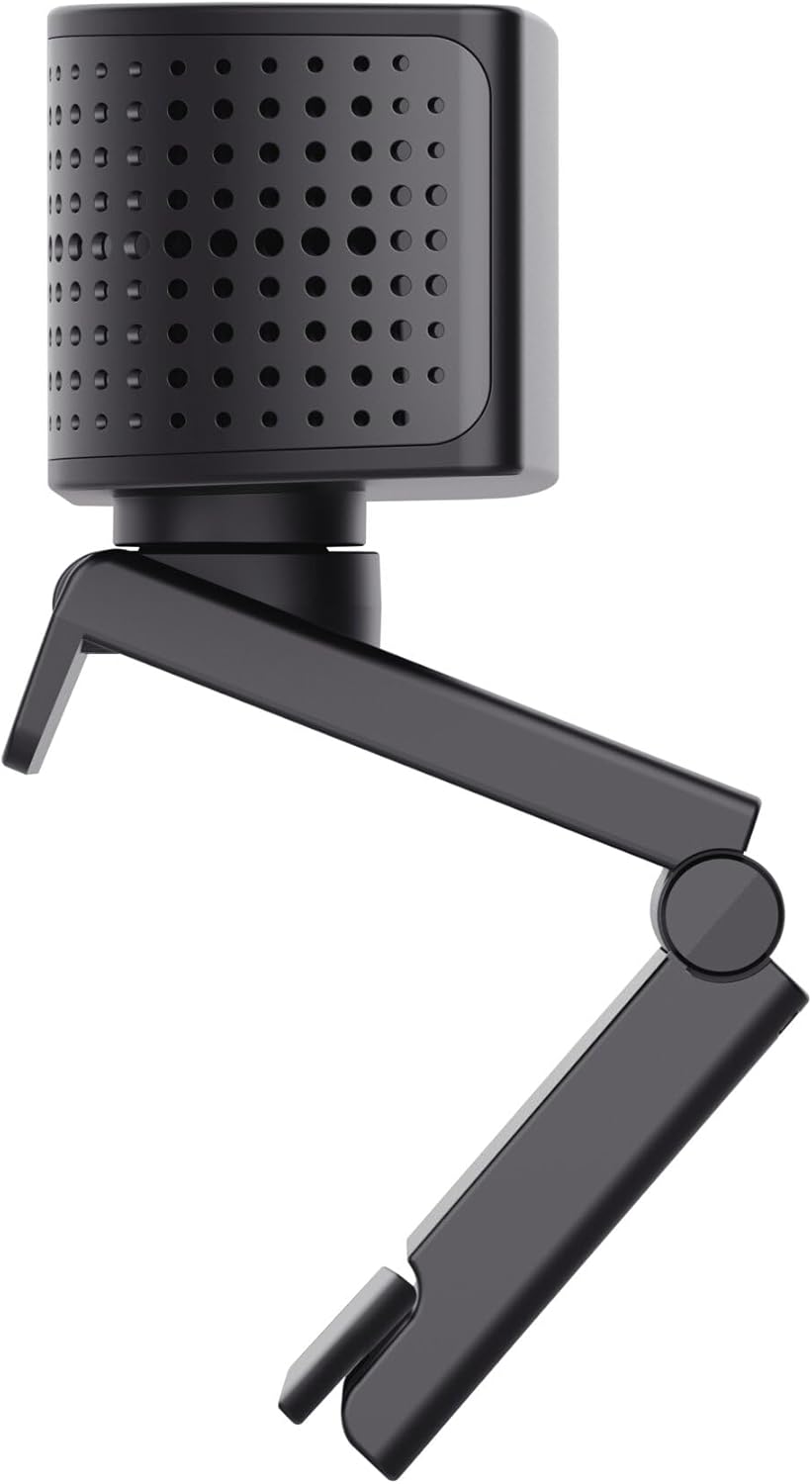Trust Teza 4K Ultra HD Webcam, 3840x2160, met 2 Microfoons en Autofocus, 30 FPS, USB Plug & Play, Webcam voor Teams, Zoom, Skype, PC, Laptop, Mac, Macbook - Zwart