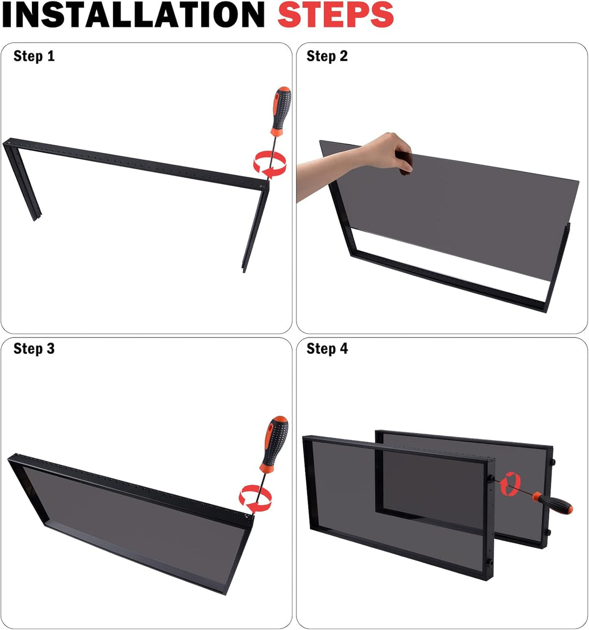 GeeekPi DeskPi RackMate T2, 10 Inch 12U Serverkast, 260mm Diepte Mini Rack met Rack Shelf, Leeg Panel & Patch Panel, voor 10 Inch AV, NAS en Server Equipment (Zwart)