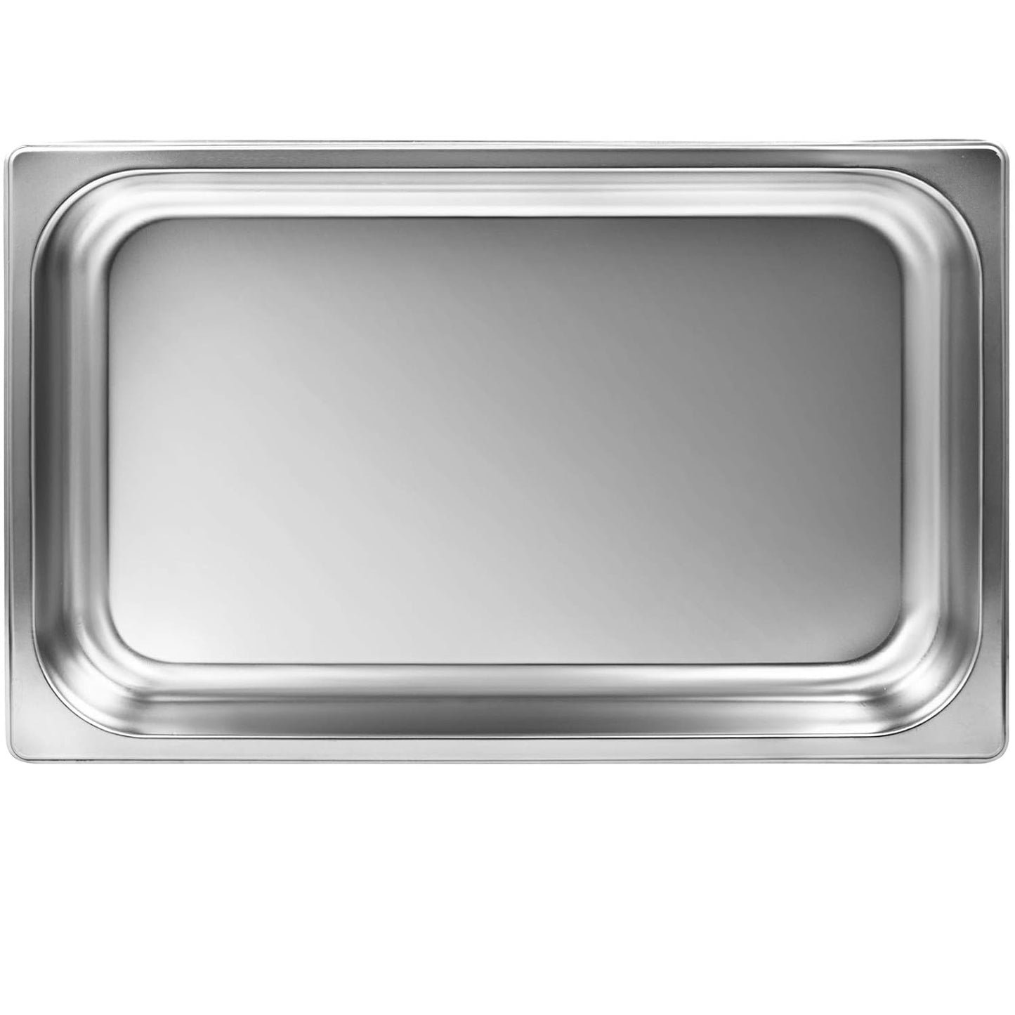 KITGARN 4 "Diepe Stoom Tafelpan Volledige Grootte 13L Diepe Voedsel Container Roestvrij Staal Oven Tray Anti-Jam Stoom Tafel Voedsel Pan Set van 4 Voedsel Pannen (4 "/4 STKS)