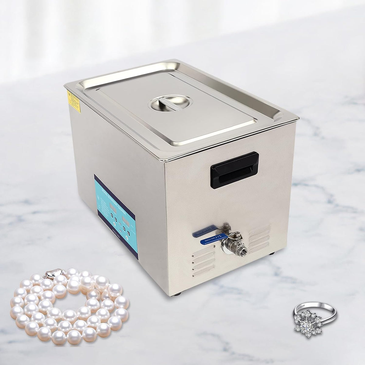 Ultrasone Reiniger – Ultrasoon Schoonmaakapparaat – Ultrasoon Bad – Sieraden Reiniger – Brillenreiniger – 600 W Vermogen – Digitale Timer & Verwarming tot 80°C
