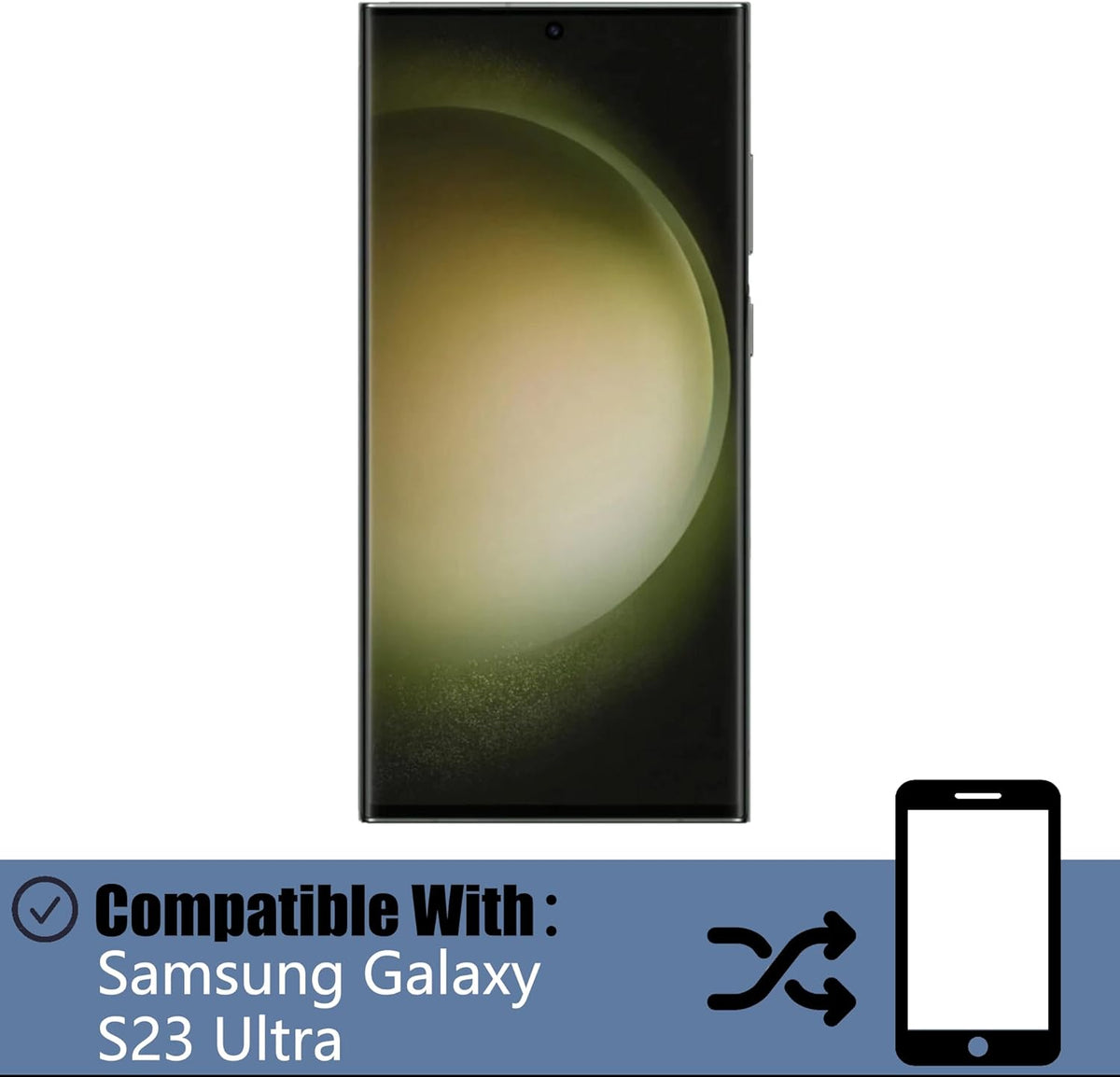 Compatibel met Samsung Galaxy S23 Ultra scherm touchscreen digitale converter LCD-display reserveonderdeel [met frame] inclusief reparatieset