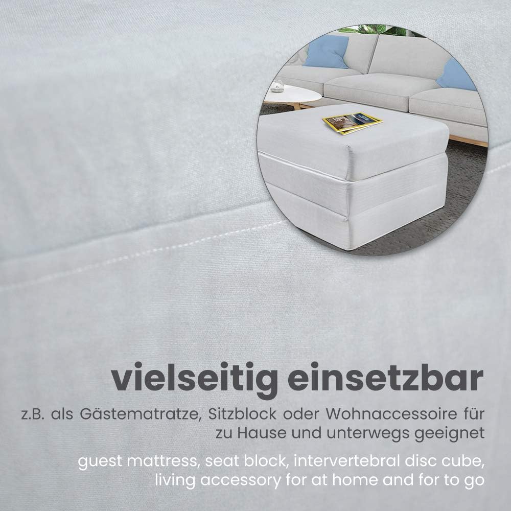 Dailydream Opvouwbaar logeermatras, met traagschuim (120x195x14cm)