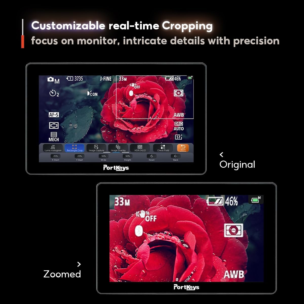 Cameramonitor – Veldmonitor – Videomonitor – Scherm Voor Camera – 5,5 Inch Touchscreen – 2000 Nit Helderheid