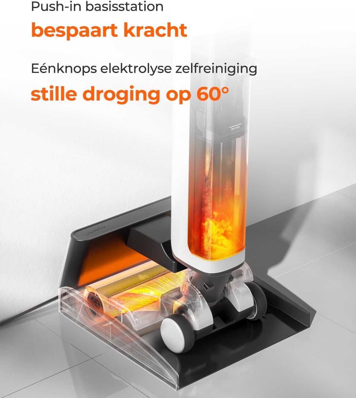 Nat-droogzuiger – Stofzuiger – Schoonmaakapparaat – Vloerreiniger – Multifunctionele Zuiger – Intelligente Vlekherkenning – 17.000 Pa Zuigkracht & 180° Ligdesign