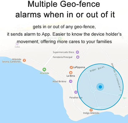 Gekoppeld aan de armband, valdetector paniekknop SOS, voor senioren, GPS 4G oproepen, GPS-tracker, IP67 waterdicht, stappenteller