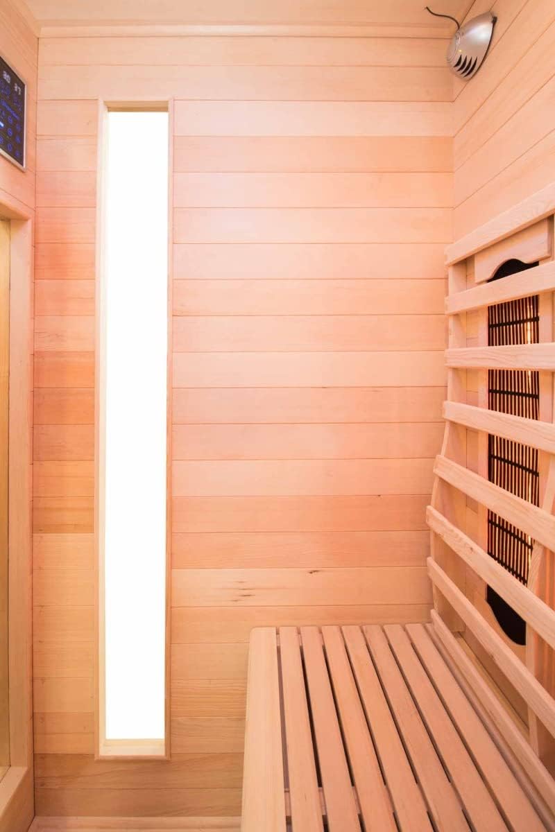 SN-Apollon-Q2 - infrared sauna apollon - on/off button - cabin cleaning by ionizer - chromotherapy 7 colours - 2 seater - QUORE