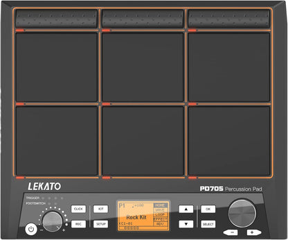 Percussie Sample Pad – Drum Sample Pad – Elektronische Drumpad – Drumpad – Percussie Pad – 9 Aanslaggevoelige Pads – 600+ Geluiden