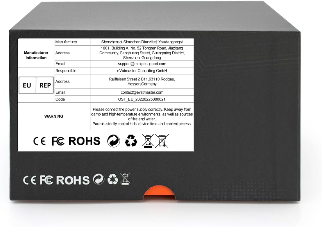 Mini PC – Mini Desktop – Compacte Computer – Industrie PC – Embedded PC – Intel N100 8GB RAM – 256GB SSD – Ventilatorloos – Dubbel Scherm