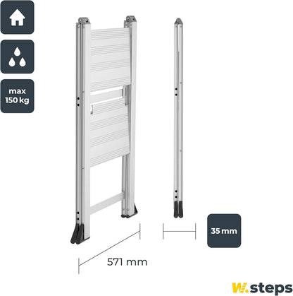 Hultafors 728142 Step Ladder Vikingstep MIDI, Zilver